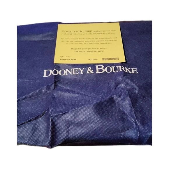NWT~DOONEY & BOURKE Saffiano Leather Large Marine Blue Lexington Crossbody Bag - Picture 5 of 5
